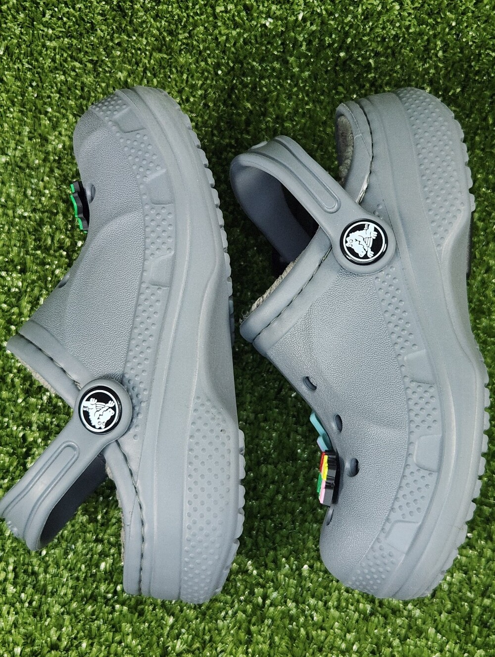 Crocs Little Kids Baya Gray Dual Comfort Clogs Slip-on Sandals Boys Size 10C - Picture 6 of 15